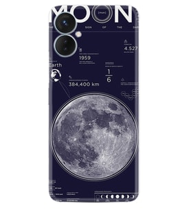 Tecno Spark 9T Kılıf Resimli Desenli Baskılı Silikon Moon info 1424