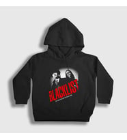 Presmono Unisex Çocuk Siyah Trust The Blacklist Kapüşonlu Sweatshirt 183940tt