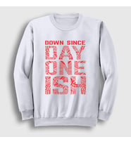 Presmono Unisex Beyaz Day One Ish V2 Wwe Güreş The Usos Sweatshirt 525642tt (Beyaz)