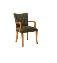 Sandalye 18526 Zus160  Bambu Kolçak Model Kayın RETRO Ayak Antrasit Kumaş Elyapı