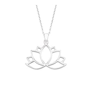 Lotus Çiçeği Tasarımlı 925 Ayar Gümüş Kolye – Anlamlı ve Zarif Hediye