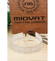 Midyat Yöresel Model 925 Ayar Gümüş Telkari Bilezik 201021649