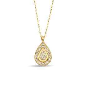 ÇGK KUYUMCULUK Damla Altın Kolye (Gold)