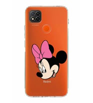 Xiaomi Redmi 9C  Kamera Korumalı Kapak Minnie Mouse Tasarımlı Şeffaf  Kılıf