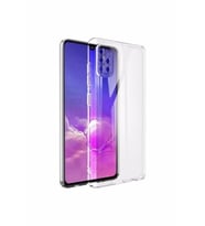 Samsung A71 Şeffaf Tıpalı Kamera Korumalı Lüx Silikon Kılıf