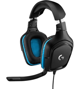Logitech G432 7.1 981-000770 Kablolu Mikrofonlu Kulak Üstü Oyuncu Kulaklığı - Teşhir (Siyah)
