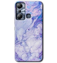 İnfinix Hot 20i Kılıf HD Desen Baskılı Kılıf - Spots Lilac