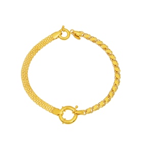 Barika Jewelry Kadın 14 Ayar Altın  Bileklik (Sarı)