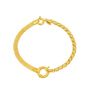 Barika Jewelry Kadın 14 Ayar Altın  Bileklik (Sarı)