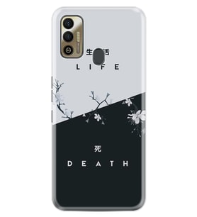 Tecno Spark 7T Kılıf Resimli Desenli Baskılı Silikon Kılıf Life and Death 1339