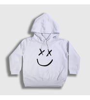 Presmono Unisex Çocuk Beyaz Logo Louis Tomlinson Kapüşonlu Sweatshirt 459379tt (Beyaz)