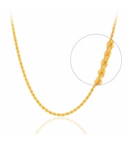 Altın Zincir Halat Yaldızlı 55 cm 14 Ayar 3.0 mm