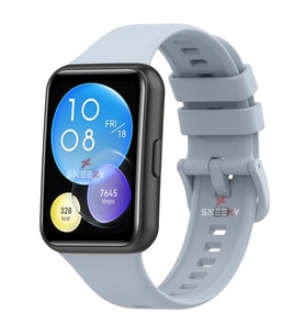 Huawei Watch Fit 2 Uyumlu PureLux Tam Uyumlu Silikon Kordon (Açık Mavi)