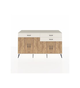 Hyperion Konsol 2 Raflı 3 Çekmeceli 4 Kapaklı 176x44x99 Aytaşı-Çam/Aytaşı