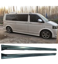 Vw Transporter T5 Yan Marşpiyel Seti Plastik 2 Adet Mat Siyah 2014-2017 karlık+ek+bodykit