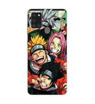 Samsung Galaxy A21S Uyumlu Naruto Tasarımlı Şeffaf Telefon Kılıfı