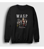 Presmono Unisex Siyah Band Wasp Sweatshirt 376237tt