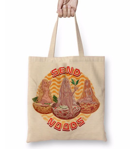 Noodles Send Noods Bez Çanta Uzun Saplı