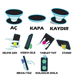 Telefon Parmak Tutucu - Asorti