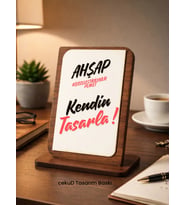 Kişiye Özel Ahşap Plaket Kendin Tasarla İsimli – Yazılı Dekoratif Hediyelik