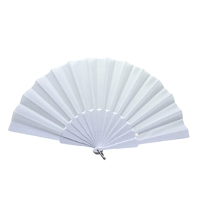 Plastik Düz Kumaş Yelpaze 12 li Beyaz TG-53-vice/(1395) 3865