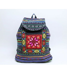 Kilim Desenli Sırt Çantası Alk-1