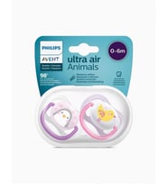 Philips Avent Ultra Air Animals 2li Emzik 0-6 Ay - Kız