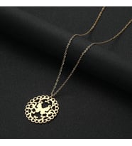 Kişiye Özel 925 Ayar Gümüş Tasarım Kelebek Kolye (Gold)