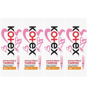 Kotex Aplikatörlü Tampon Normal 32 Li Set (4PK*8)
