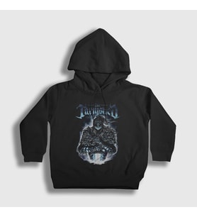 Presmono Unisex Çocuk Siyah The Tarnished One V2 Elden Ring Kapüşonlu Sweatshirt 461891tt