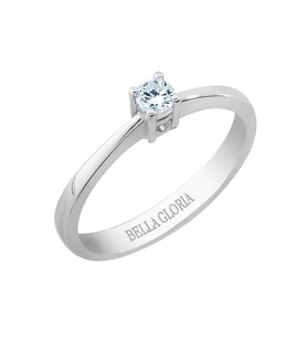 Bella Gloria 0.13ct Tektaş Pırlanta Yüzük (SLTK984)