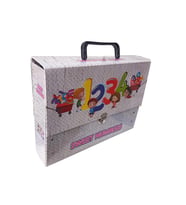 Saplı Klasör Figürlü 1 Adet Kulplu Klasör 32x24x7 cm Okul Öğrenci Klasörü Saplı Çanta Saplı Dosya 
