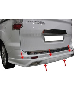 Ford Courier Uyumlu Arka Tampon Altı Difüzör Md. Fiber 2014 Ve Sonrası