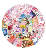 25'li Su Geçirmez Opak Sticker Seri : 7