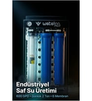 600 GPD Endüstriyel Direk Akışlı Su Arıtma Cihazı 20''