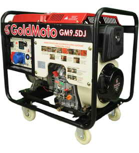 GoldMoto GM9.5DJ 8.7Kva Monofaze Marşlı Dizel Jeneratör