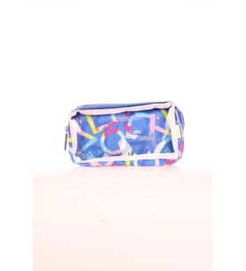 Kaukko Transparent Spring Kalem Çantası Blue PS K2604 (Mavi)