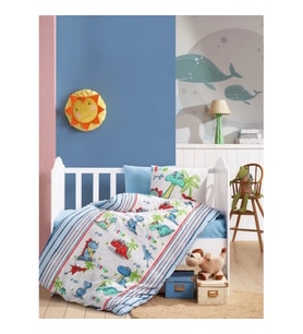 Cotton Box Flanel Bebek Nevresim Takımı Dino