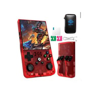 R36 Max Retro Oyun Konsolu 4.0 Inç 21.000 Oyun + Çanta Lunix IPS Hd Ekran Gta Pes KARIŞIK RENK