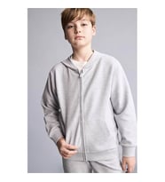 Defacto Kapüşonlu Basic Gri Erkek Çocuk Hırka H2847A8/GR377
