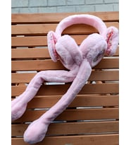 Kulakları Hareket Eden Sesli Peluş Elsa Kulaklık Taç (Pembe)