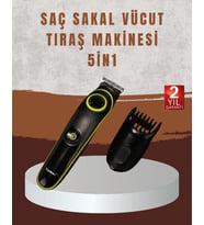 Profesyonel Erkek Saç Sakal Şekillendirme ve Vücut Bakım Seti Şarjlı Tıraş Makinesi