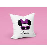 Minnie Mouse Sevgili Çift Tasarımlı Yastık Kişiye Özel