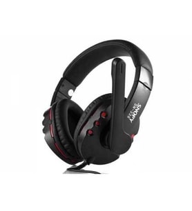 SNOPY SN-338 SİYAH-KIRMIZI MİKROFONLU KULAKLIK