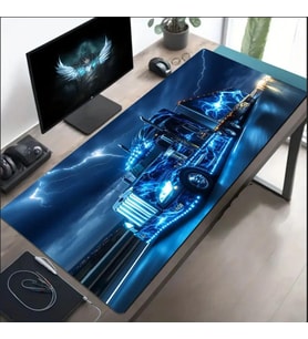 70X30 CM NEON TIR TEMALI KAYDIRMAZ TABAN SPEED YÜZEY OYUNCU MOUSE PAD GAMİNG