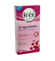 Veet Normal Ciltler için Bacak ve Vücut Bölgesi Sir Ağda Bantları 12'li X 2 ADET