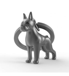 Metalmorphose BOxer Köpek Anahtarlık