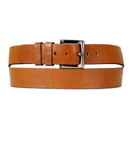 Mode XL Erkek Kemer 4cm Orta Boy Deri Kemer 4252 Taba