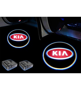Kia Araçlar İçin Pilli Yapıştırmalı Kapı Altı Led Hayalet Logo