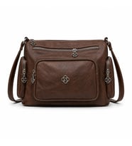 Kadın Çok Bölmeli Omuz & Çapraz Çanta 28×23 cm – Geniş Hacim, Günlük Kullanım